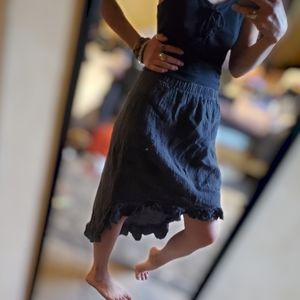 Organic Cotton High Low Asymmetrical Skirt